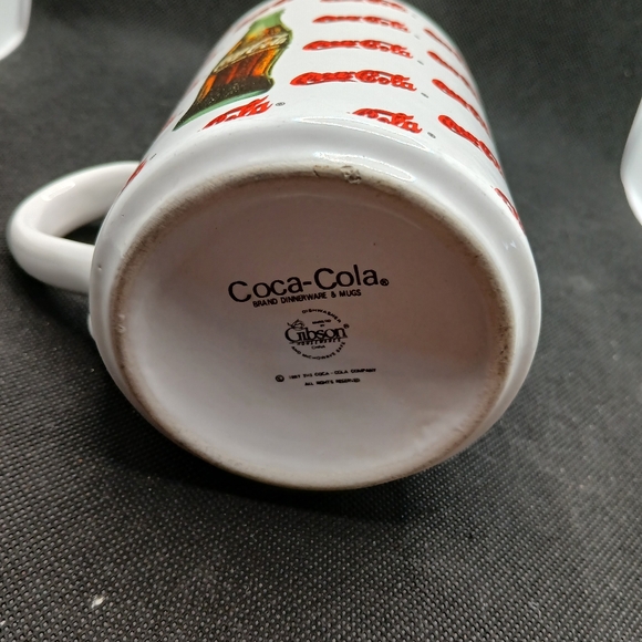 Coca-Cola All Over 4" Coffee Cup Mug A1 - Picture 3 of 3